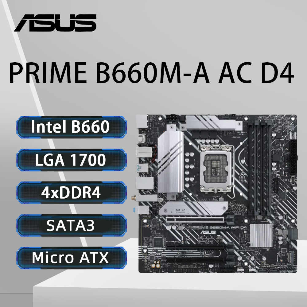 Intel Cpu Core I9 - ASUS PRIME B660M-A AC D4 Moederbord