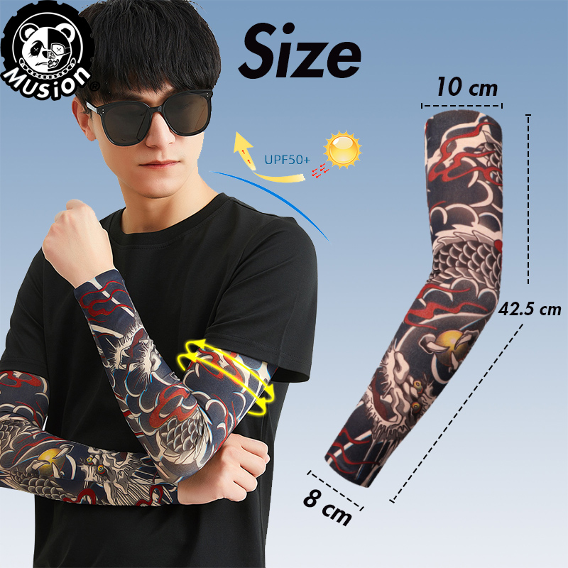 Musion Nieuwe Naadloze Tattoo  - Esports Gaming Arm Sleeve recensie en prijs