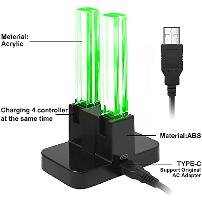 4-in-1 LED-oplaadstandaard, do - Controller Charging Stand recensie en prijs
