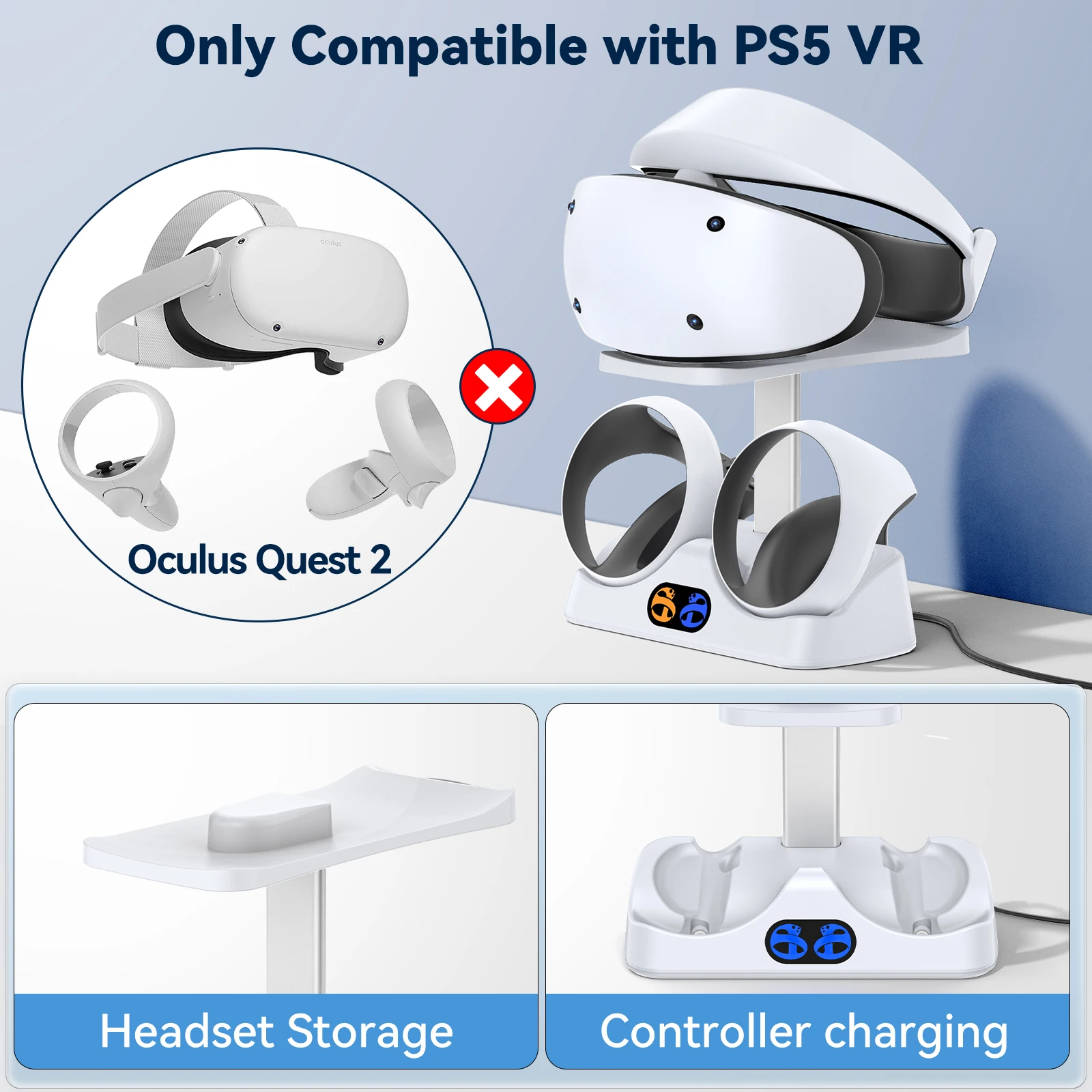 Controller-oplaaddock voor PS5 - Controller Charging Stand recensie en prijs