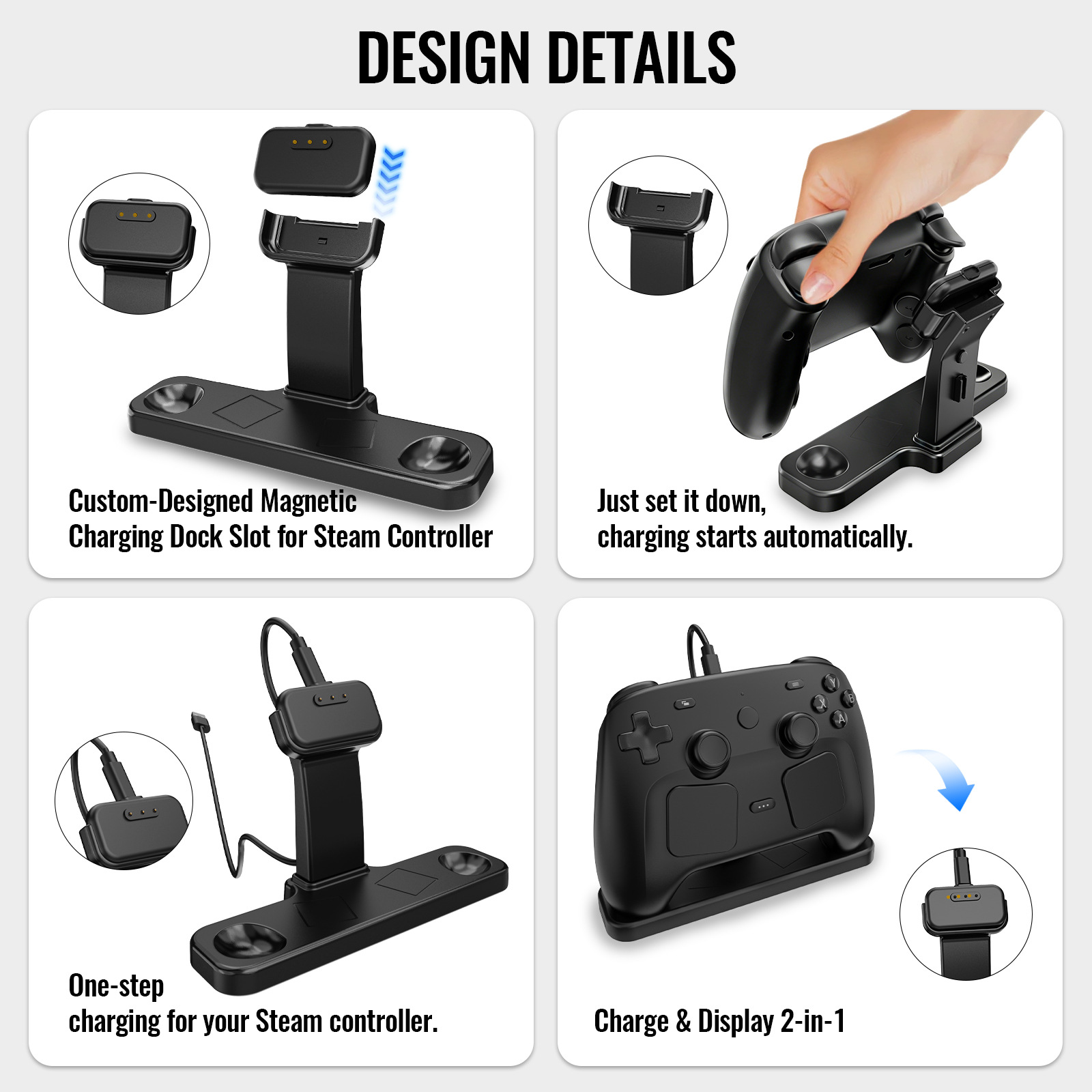Nieuwe magnetische oplaaddock  - Controller Charging Stand recensie en prijs