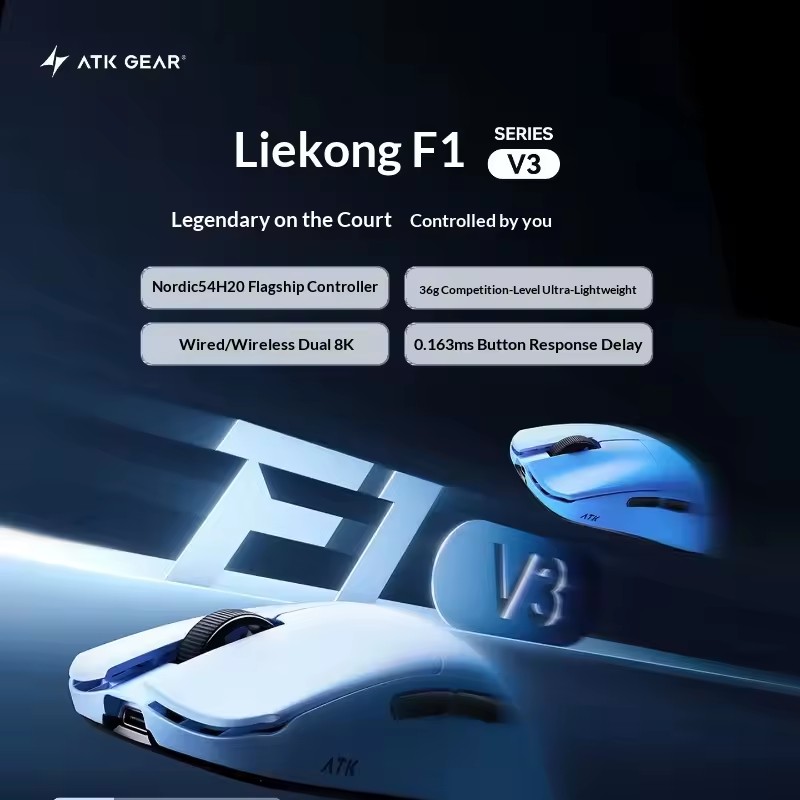 ATK F1 V2/V3 Tri Mode Draadloz - Esports Gaming recensie en prijs